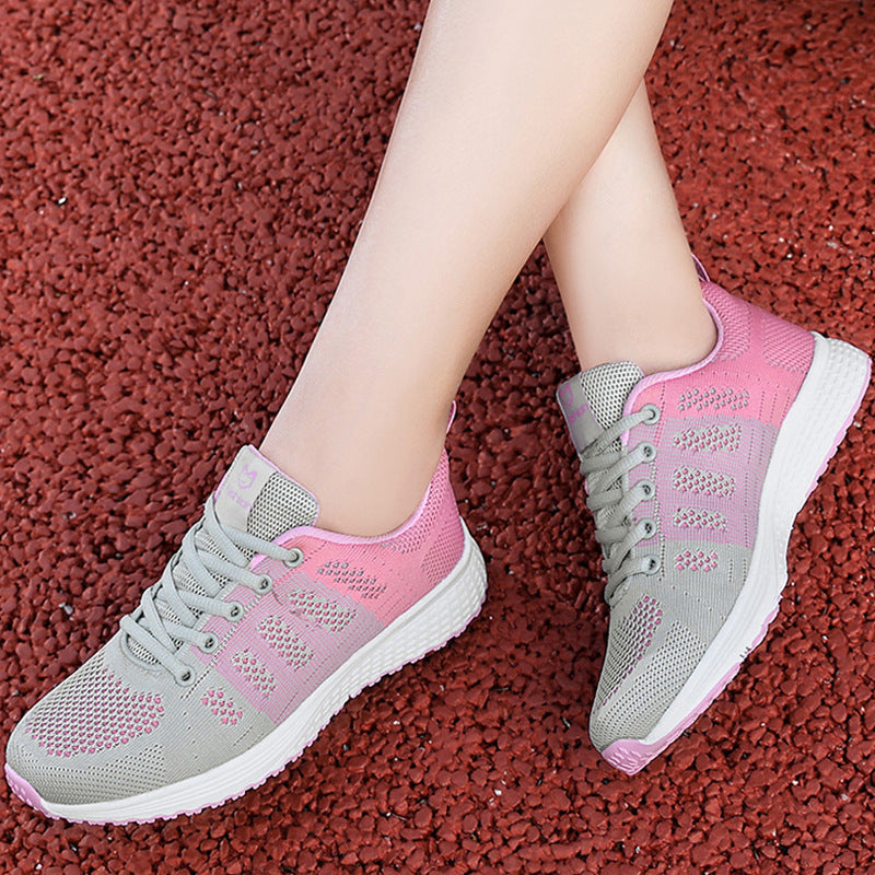 Summer Brand Sports Shoes for Women, Running Shoes, Mesh Breathable Lightweight Travel Shoes, Student Women's Soft-Soled Casual Shoes for Women