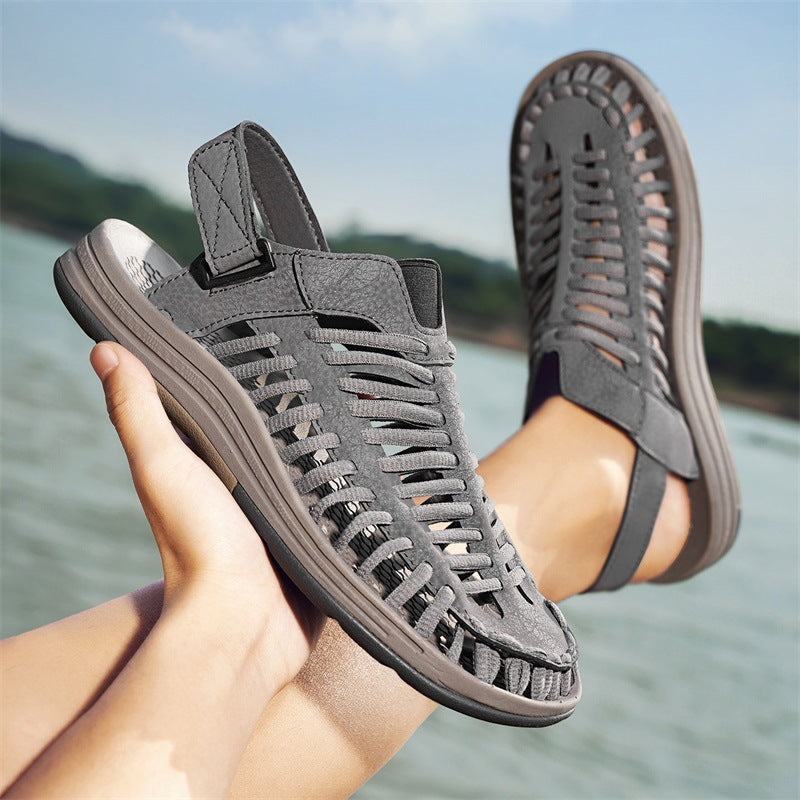 2025 Summer Sandals Men's Breathable Beach Shoes Men's Outdoor Casual Men's Shoes Cross-Border