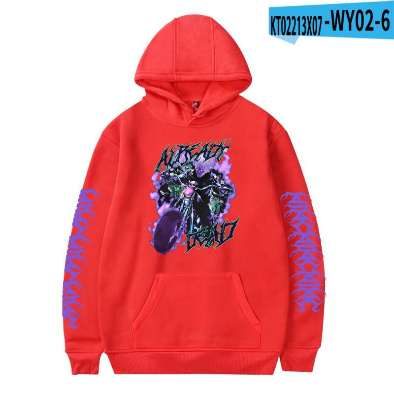[Cross Border Code] Hot Print Juice WRLD Black Hoodies Men Hoodie