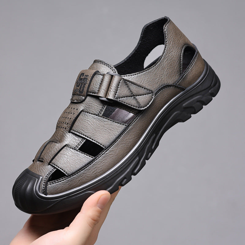 Summer New Men's Sandals, Non-Slip, Wear-Resistant, Casual Sandals, Men's Hollow Breathable Clogs, Men's Drop Shipping