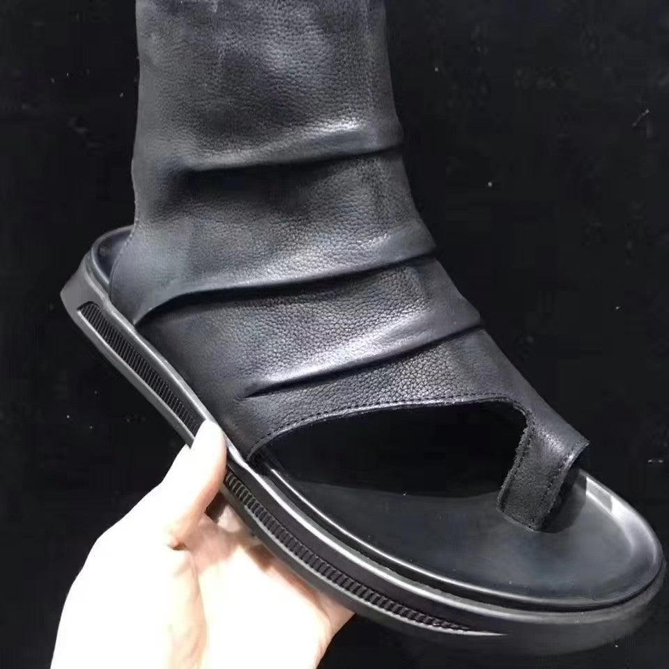 Men's Sandals 2025 New Fashion Casual Beach Shoes Men's Trendy Creative Outdoor Sandals Customizable in Small Orders