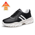 Men's Shoes Inner Height Increase 6/8 Sports Casual Shoes Spring Low-top Cowhide Face Thick-soled Running Small White Sneakers