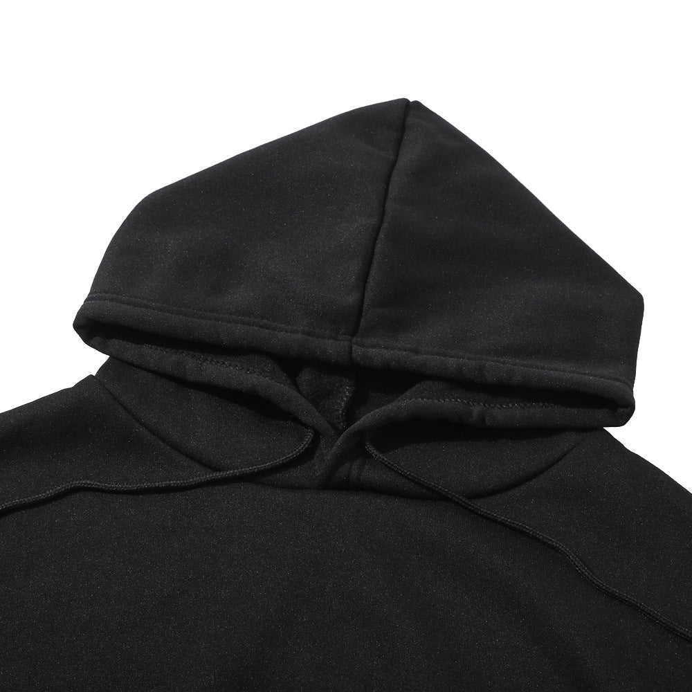 Cross-border foreign trade DON'T RUSH ME I 'M WAITING printed long-sleeved hooded sweater European code for men and women