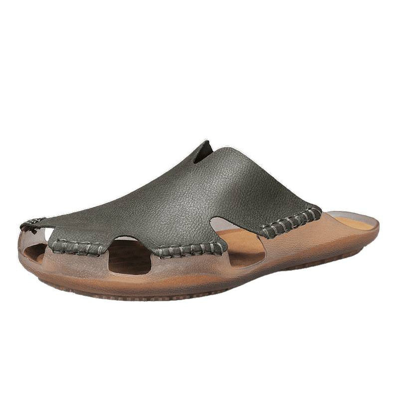 2025 New Summer Handmade Sandals for Men, Outdoor Leisure Beach Wading and River Tracing Dual-Purpose Cross-Border Large Size Men's Shoes