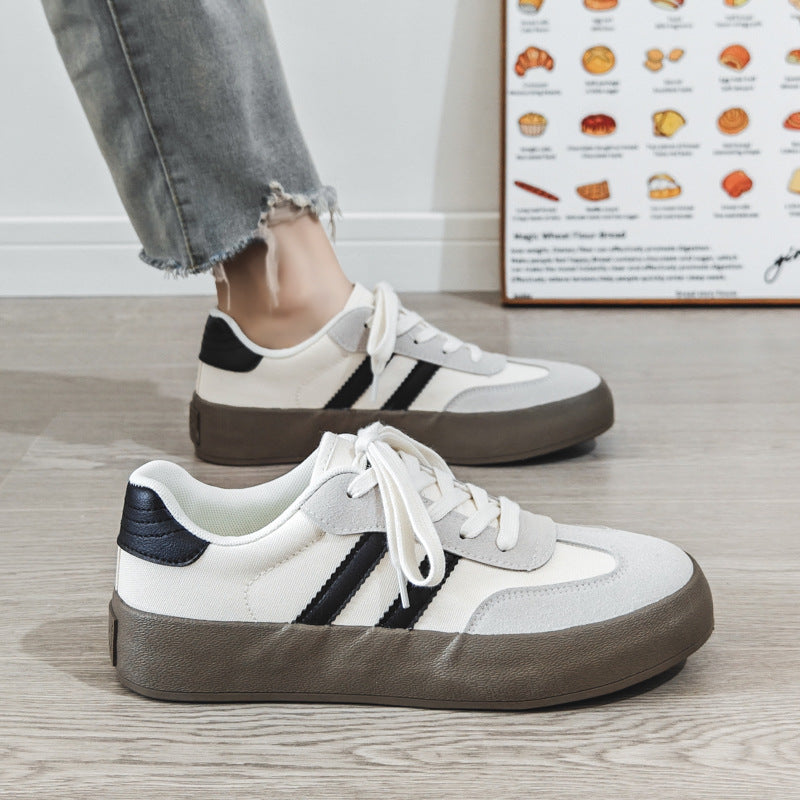 Men's Shoes Trendy Shoes 2025 Spring New Low-Top Canvas Shoes Men's Easiest for Match Moral Training Shoes Boys Casual Sneakers Wholesale