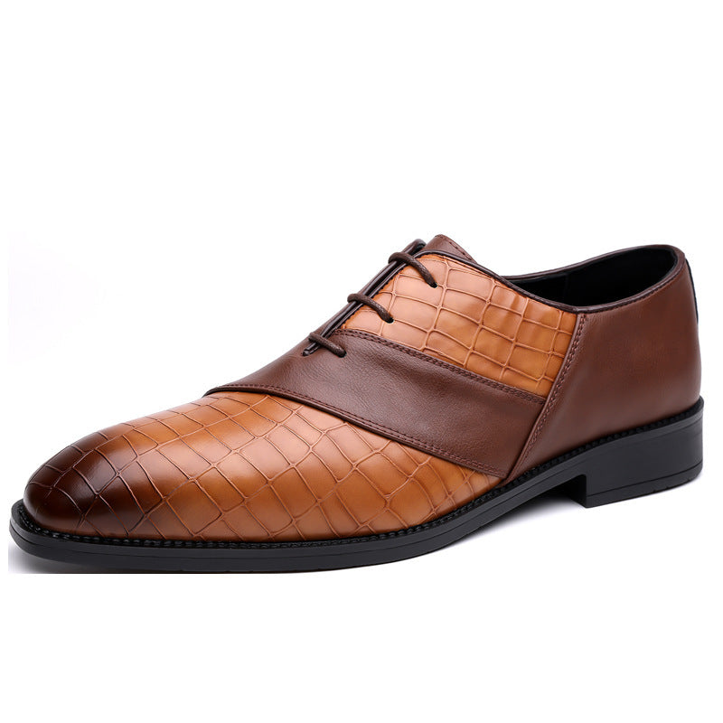 British Men's Business Formal Casual Leather Shoes Pointed Toe European and American Trendy Shoes for Men