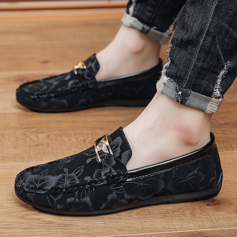 Spring New Men's Loafers Low-top Legs Men's Casual Shoes Fashionable All-match Loafers Slip-on
