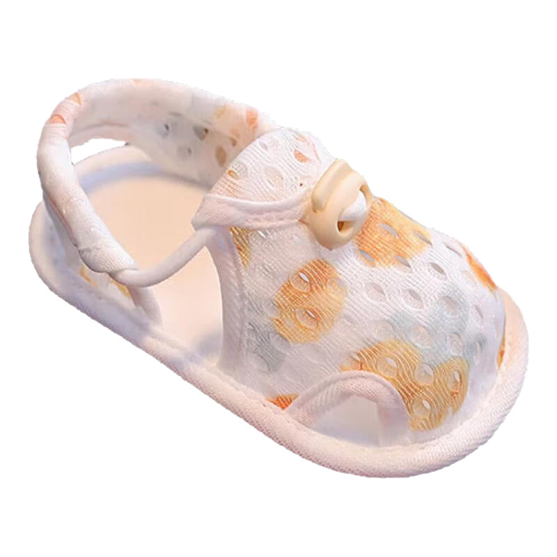 Men's and Women's Baby Sandals Ultra-Thin Summer Mesh Breathable Toddler Shoes Anti-Falling Soft Sole Front Shoes 3-6-12 One Year Old