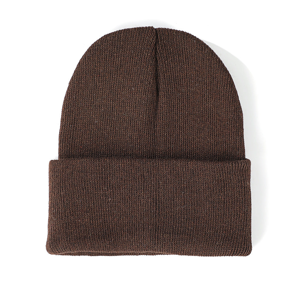 High-Quality Candy-Colored Knit Hats for Men and Women, Autumn and Winter Warm Hats, Outdoor Cold-Proof Pullover Knit Hats