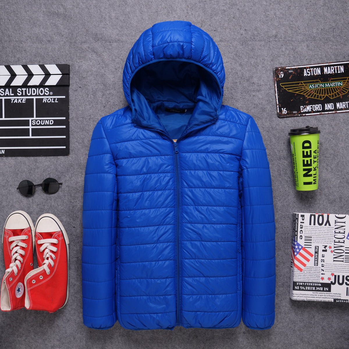 2522 New Model Mainly Features Men's Hooded down Cotton Jackets, Youth Large Size Casual Winter Coats, Lightweight Cotton-Padded Jackets