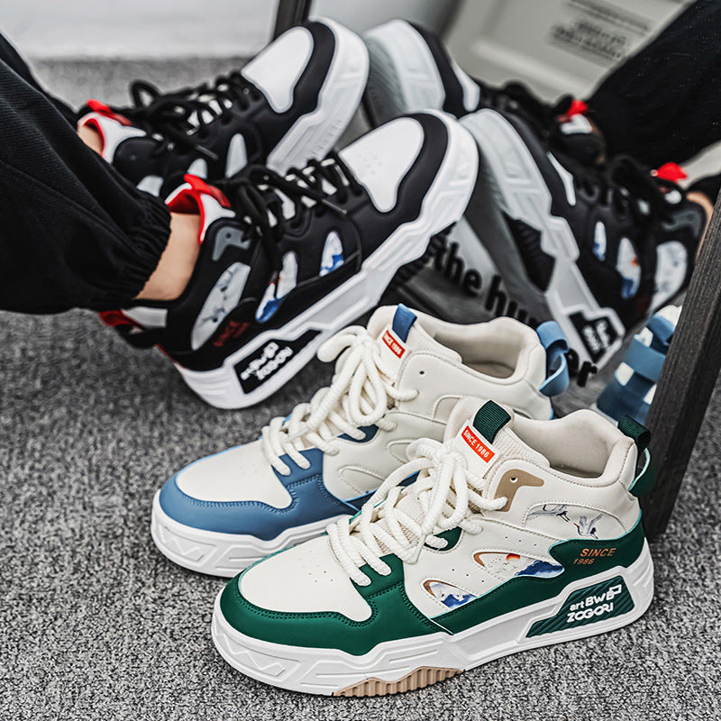 Men's Shoes 2024 New Winter Breathable Student Sneakers Men's Sports Casual Niche Design Trendy Shoes