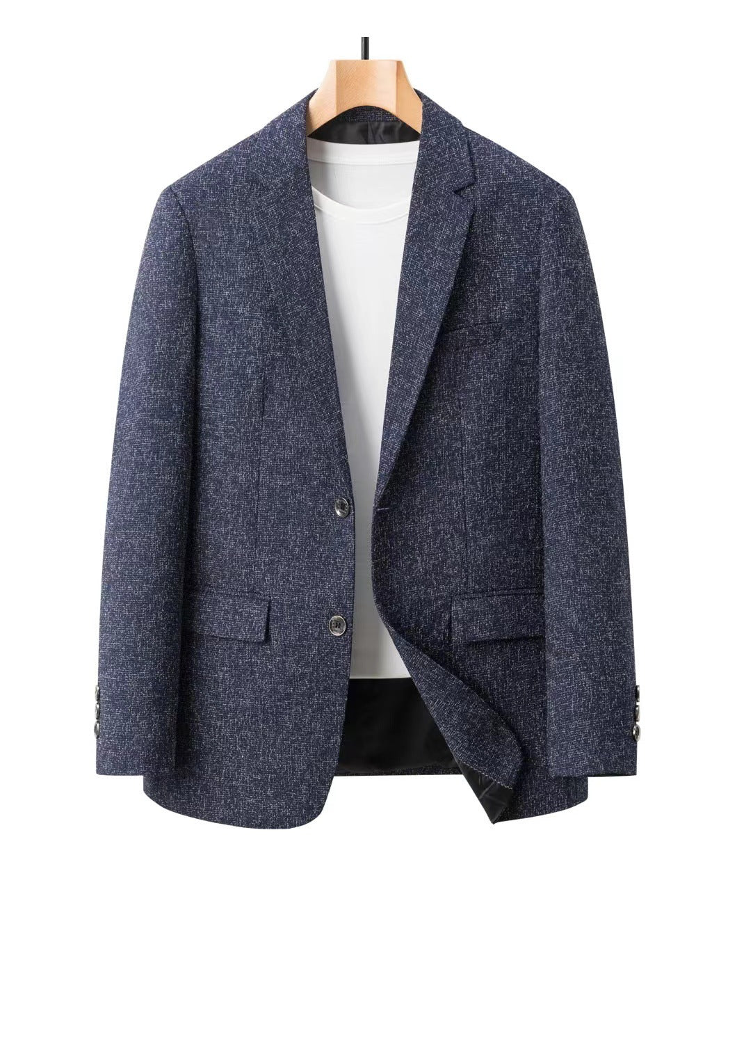 In-Stock Men's Suits for Spring and Autumn, Casual Single-Piece Men's Blazers, Wrinkle-Free Dad Coats, Export Cross-Border