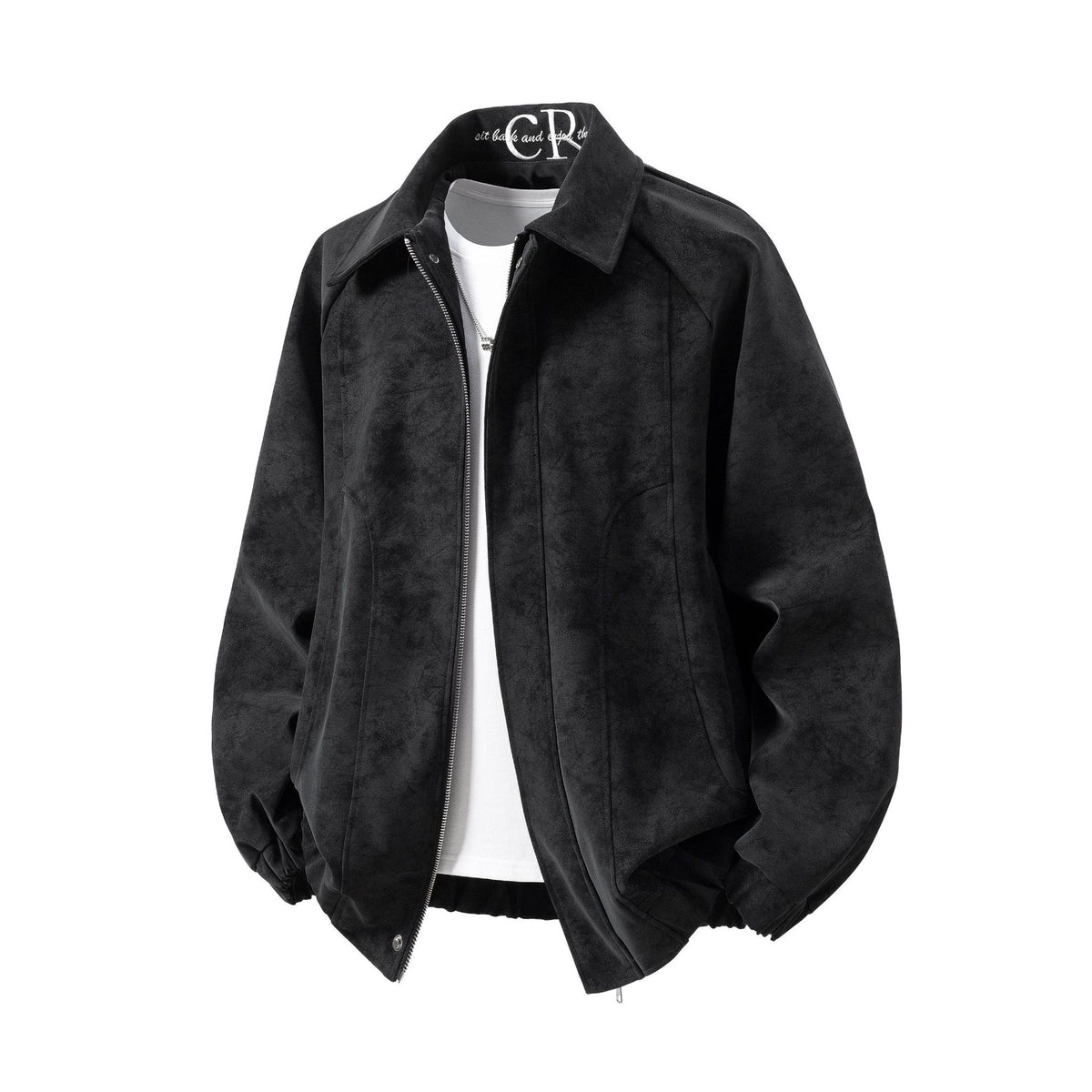 2025 Autumn New Men's Jackets Trendy Large Size Embroidered Leather Jackets Loose Lapel Leather Jackets Fashion Jackets for Men
