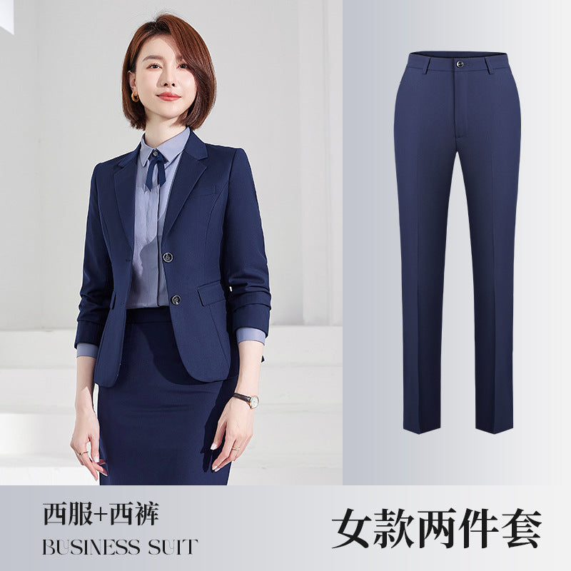 Men's Suit suit Men's Business Professional Dress Salesman Work Clothes Casual Suit Pants Men's and Women's