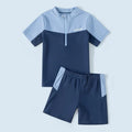 Children's Swimwear Boys' Split Big Boy's Swimwear 2024 New Teenage Professional Training Swimwear