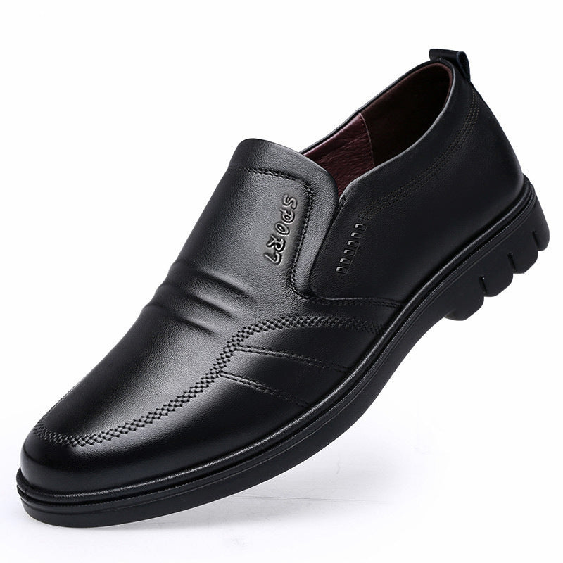 Formal Leather Shoes for Men 2026 New Style Soft Leather Soft Sole Non-Slip Casual Men's Versatile Leather Shoes Business Men's Shoes