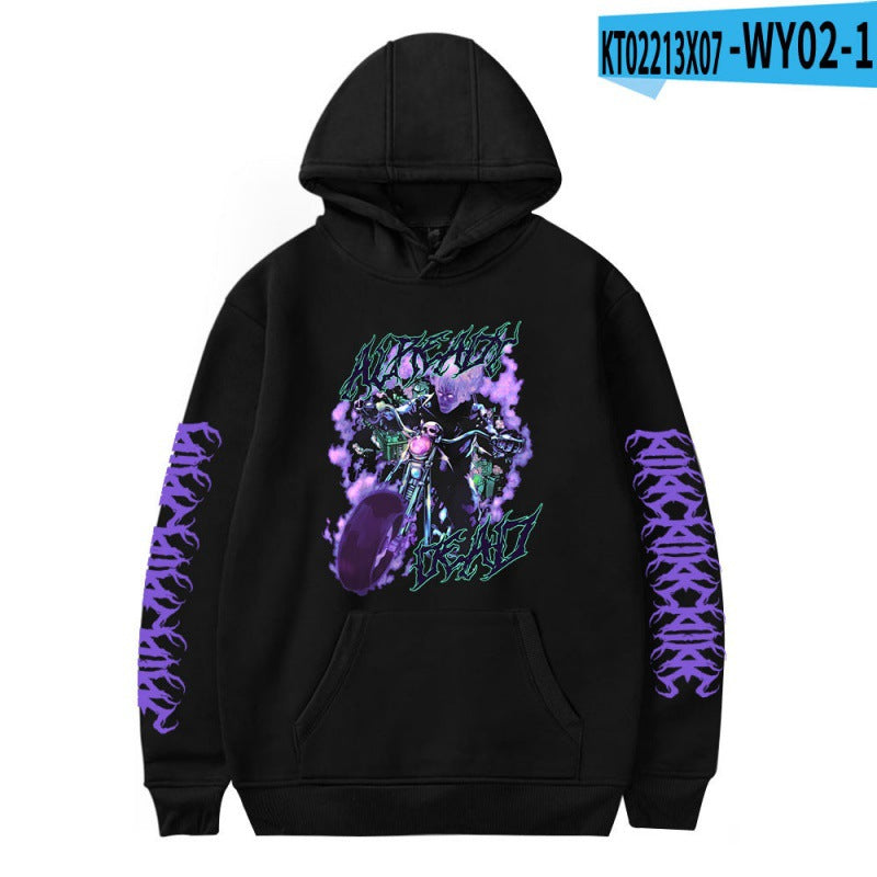 [Cross Border Code] Hot Print Juice WRLD Black Hoodies Men Hoodie