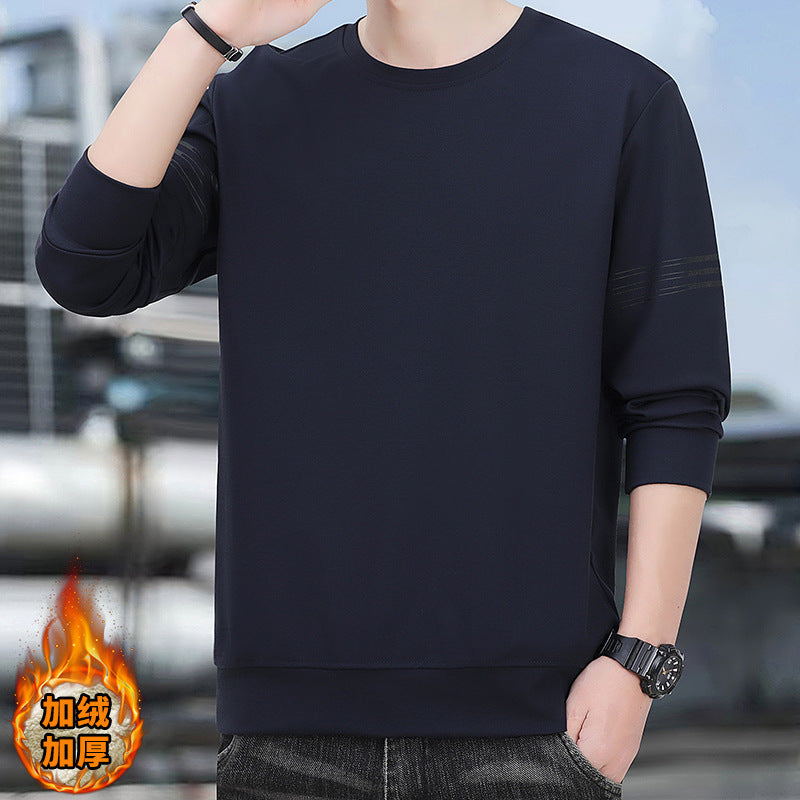 Cross-Border Wholesale Men's Sweatshirts Trendy Brand High-End Spring and Autumn 2025 New American Style Crew Neck Youth Long-Sleeve Boys