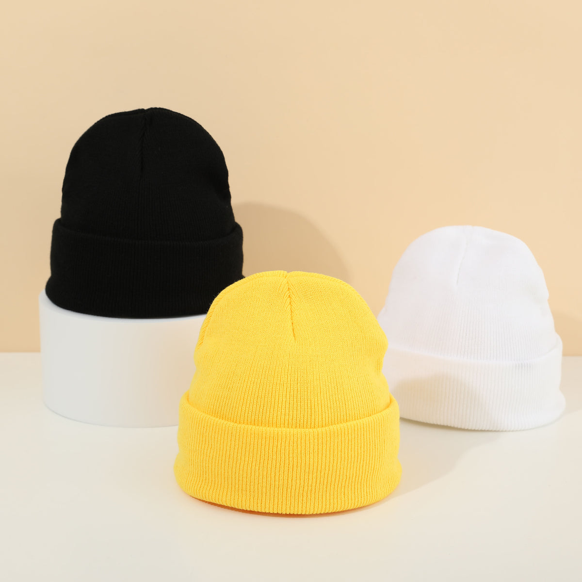 High-Quality Candy-Colored Knit Hats for Men and Women, Autumn and Winter Warm Hats, Outdoor Cold-Proof Pullover Knit Hats