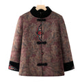 Grandma winter coat women's middle-aged and elderly cotton-padded jacket mother cotton-padded jacket fleece-lined thickened old lady autumn and winter clothes