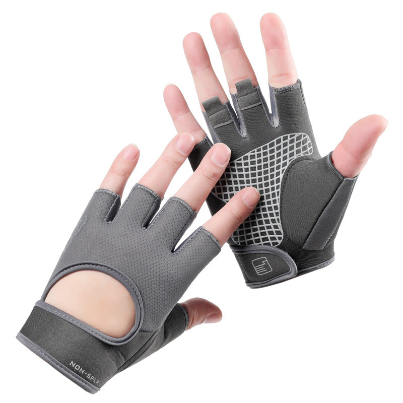 Fitness sports gloves summer women's lightweight breathable outdoor riding equipment training wear-resistant anti-cocoon A15-KJS