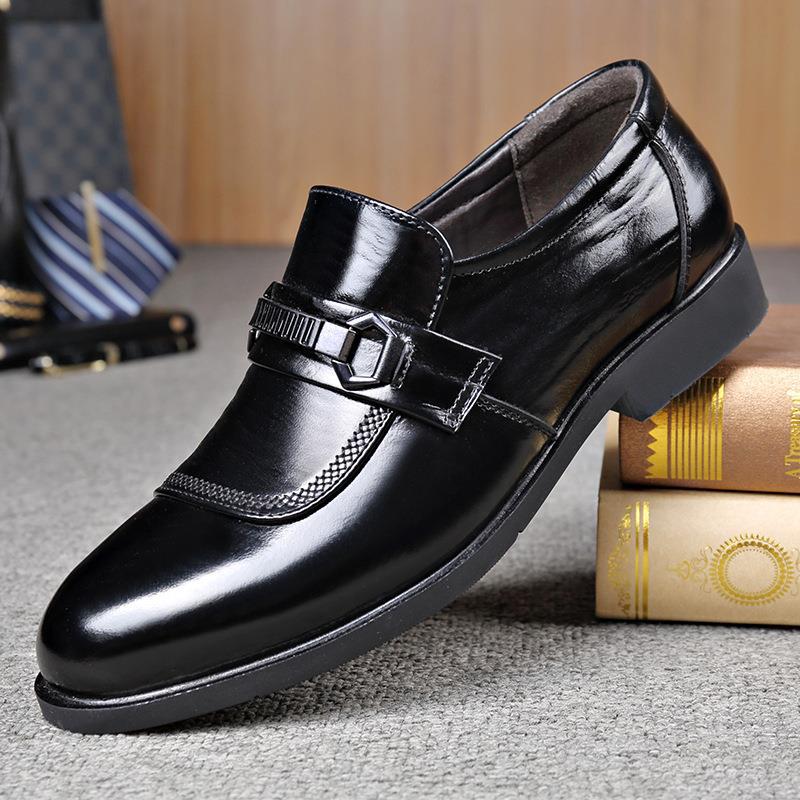 2022 Spring New Men's Leather Shoes Business Formal Wedding Men's Shoes Banquet Office Work Work Shoes Men