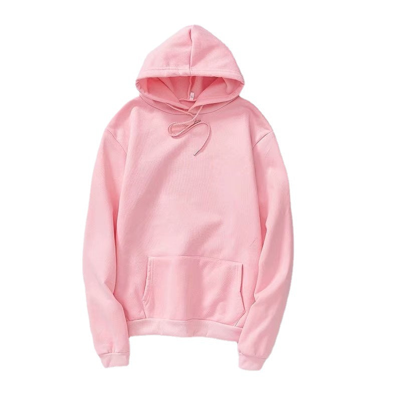 Men's Hooded Solid Color Sweater 2022 Autumn and Winter Korean Style Fashionable Ins Long-sleeved Student Fashionable Brand Loose Pullover Top