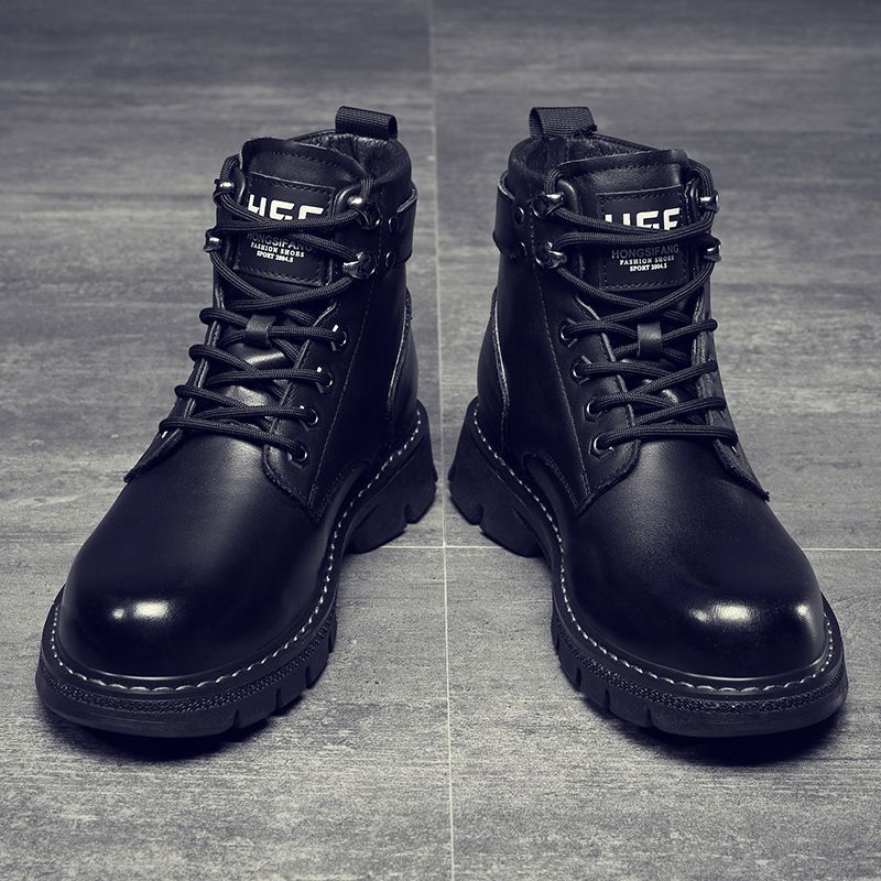 Martin boots men's autumn men's shoes 2023 new men's boots Korean high-top shoes all-matching work boots casual leather shoes