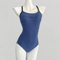 2025 New Swimsuit for Women, High-End Racing One-Piece Triangle Slimming Look Belly-Covering Swimsuit for Swimming Pools, Original