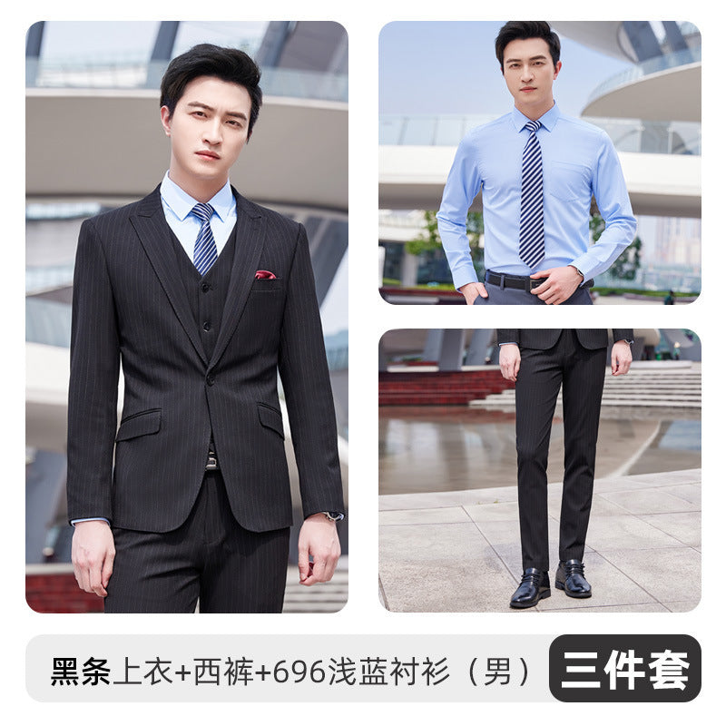 Autumn and winter new men's and women's same style business attire 4S shop business suit suit slim temperament hotel formal overalls
