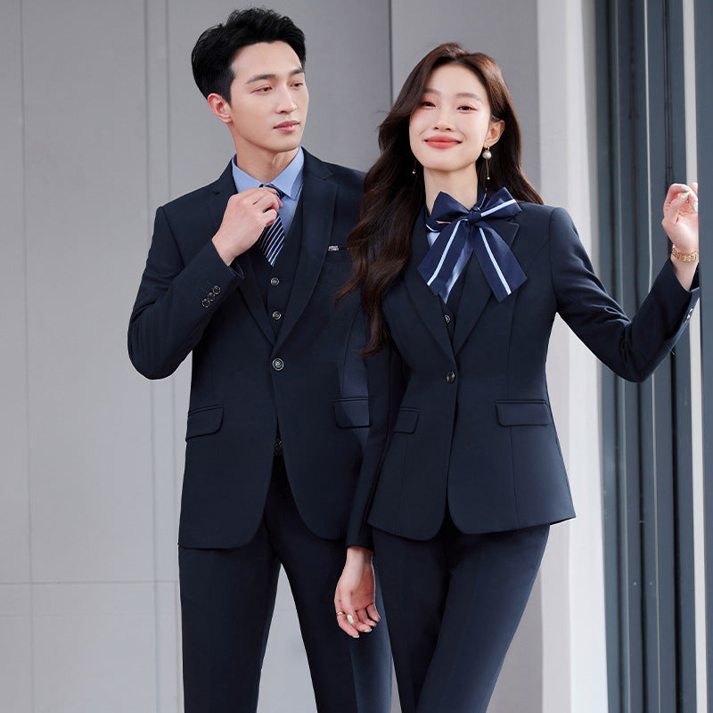 Toni Suit Self-Designed Factory Professional Attire Men's and Women's Suits Professional Attire Temperament Formal Wear Cross-Border Formal Wear Wholesale Dropshipping