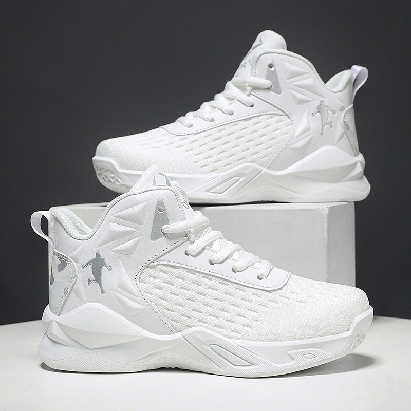 Boys' Shoes 2026 Spring New Model Kidsren's Non-Slip Wear-Resistant Basketball Shoes Mesh Breathable Boys' Sports Training Shoes