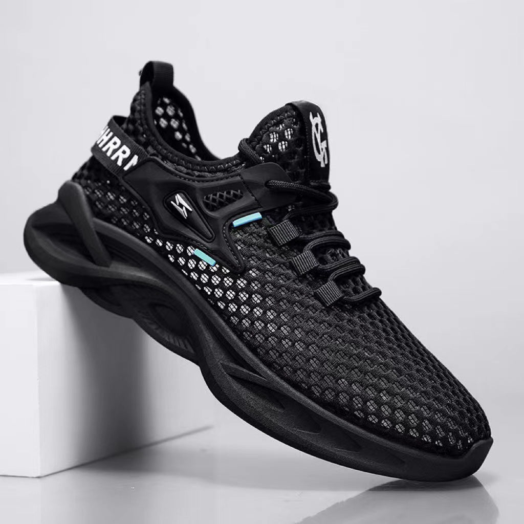 Autumn New Cross-Border Mesh Men's Sneakers, Lightweight Breathable Low-Top Casual Shoes, Water Shoes