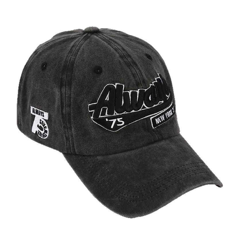Men's and Women's Hats Retro Baseball Caps Korean Style Washed Denim Dressed Caps Spring and Autumn Casual Sunshade Caps Trendy Men's