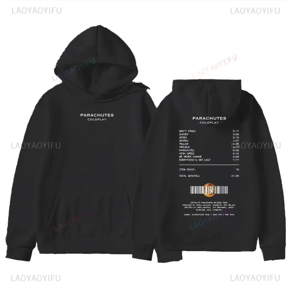 2025 Retro Street Pop Band Hoodies Men's Fashion Pullover Co