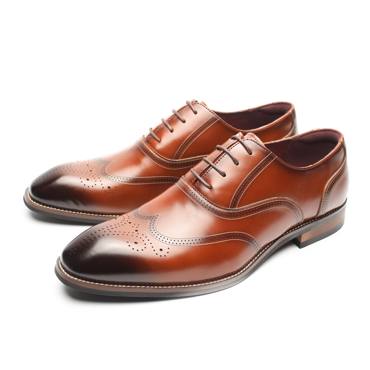 Men's Business Leather Shoes Men's Wholesale Genuine Leather Formal Casual Men's Shoes Brogue Cowhide Shoes Carved Wedding Groom