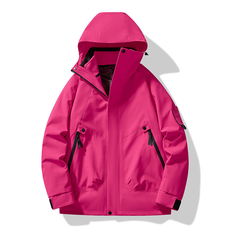 Jacket for Autumn and Winter, 25 Styles of Warm Coats, Windproof and Waterproof Outdoor Jackets, Detachable Two-Piece Set, Couple's Hiking Clothing