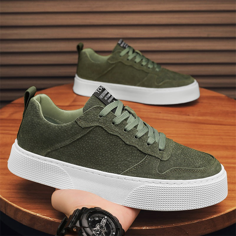 Men's Shoes Spring and Autumn New All-match Comfortable Thick Sole Lightweight Heightened Sneakers Casual Shoes
