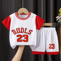 Children's short-sleeved ball suit boys sportswear girls quick-drying breathable shorts big children's children's clothing wholesale