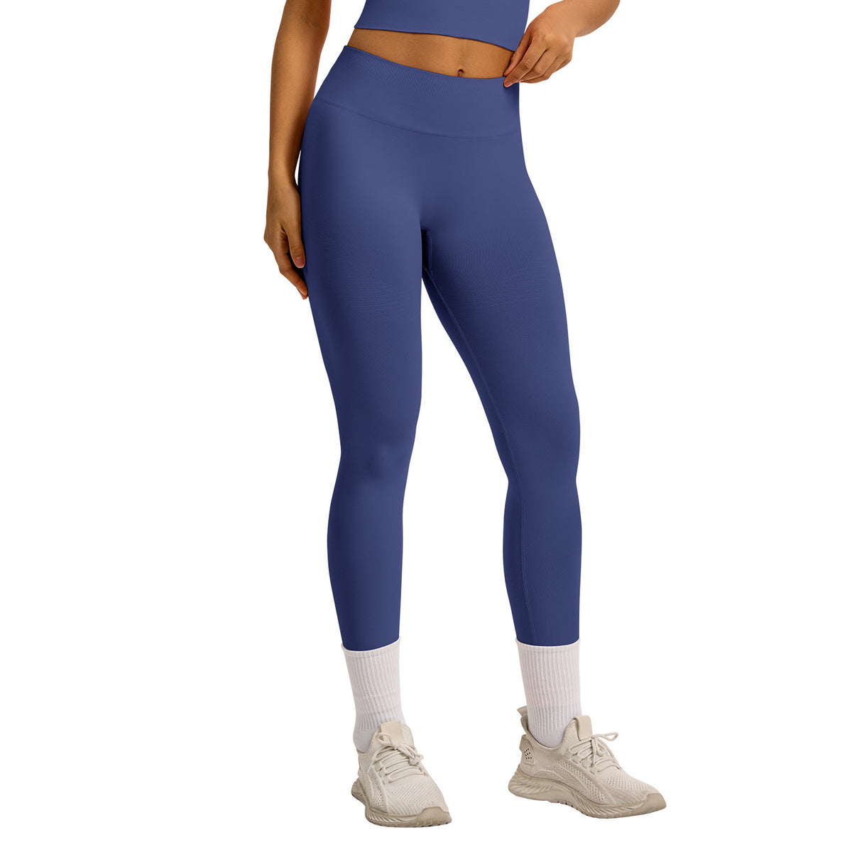 Cross-border Tight High Waist Hip Lifting Yoga Pants Women's Threaded Waist Tight Abdominal Fitness Pants High Elastic Outer Wear Running Pants