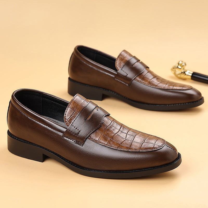 2025 Leather Shoes Men's New Business Formal Casual Shoes Men's British Korean Style Pointed Toe Large Size Shoes