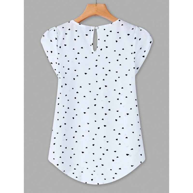 Cross-Border Export New Dropshipping Aliexpress Blouses Petal Sleeve Shirts