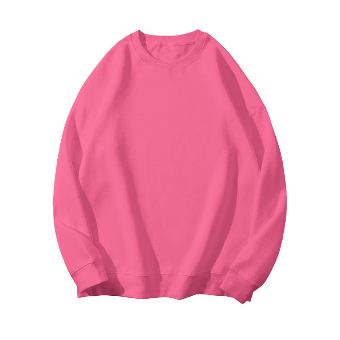 190g sweater women's autumn and winter round neck pullover women's sweater thickened thin velvet solid color plus size loose class clothes sweater women