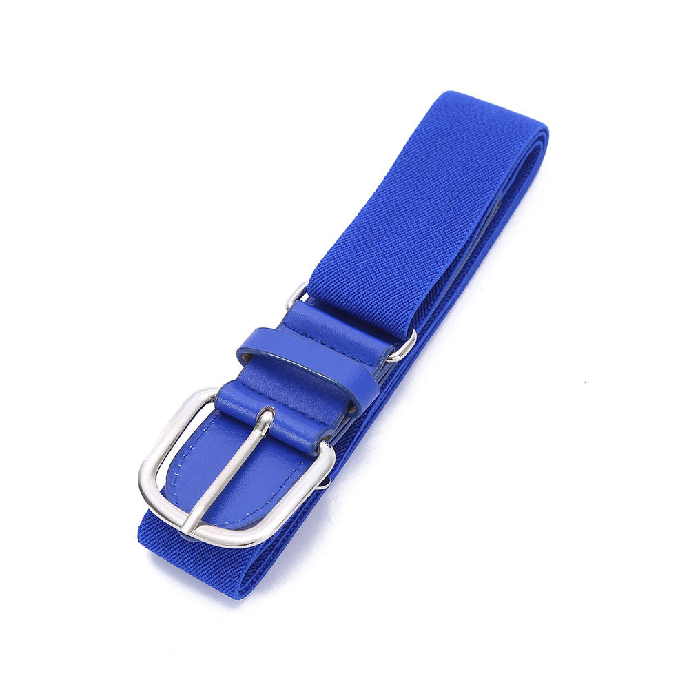 Outdoor sports elastic baseball belt elastic softball elastic belt fashion decorative alloy belt wholesale