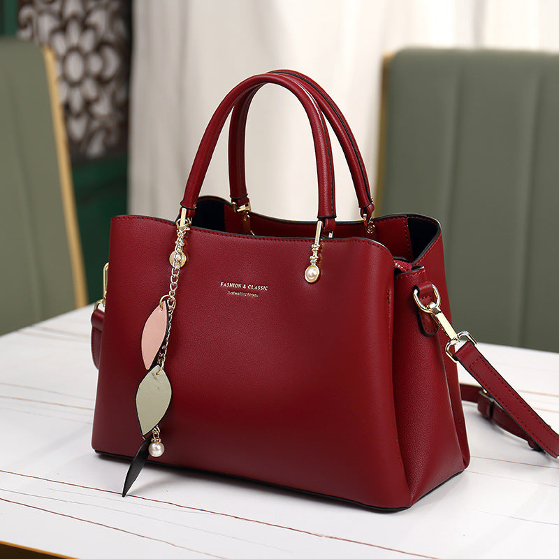 Genuine Leather Women's Bag 2026 New Model, Crossbody, Light Luxury, Single Shoulder, Crossbody, Handbag, Commuter, High-End Feel, Genuine Leather Mom Bag