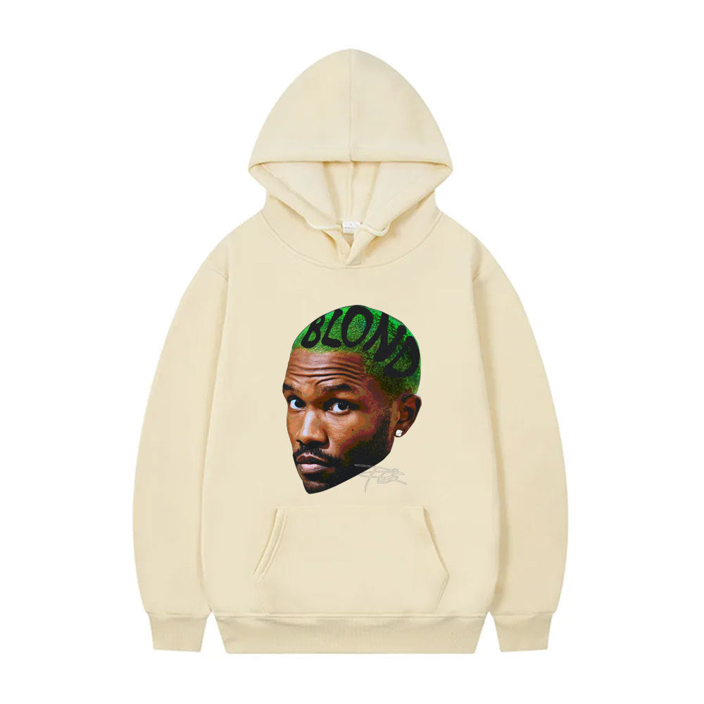 Rapper Frank Vintage Head Graphic Hoodie Men Women Ocean Hip