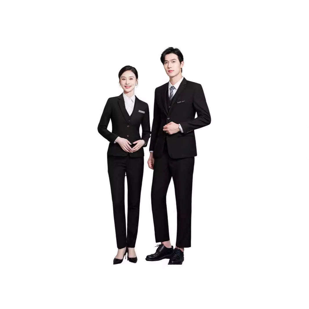 Professional Suit suit Business New Professional Suit Sales Office Work Clothes Dress Four Seasons Same for Men and Women