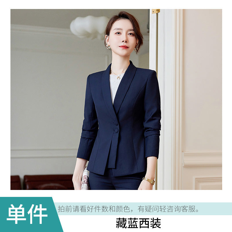 High-end suit suit women's 2023 new business wear temperament goddess style suit jacket formal wear teacher work clothes