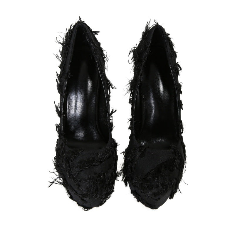 South Korea Princess high heels 2024 new platform all-match 16CM sexy bed sexy stiletto heel super high women's shoes