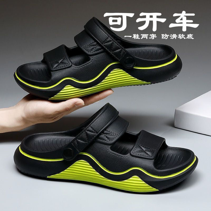 Thick-Soled Sandals for Men's Summer Outer Wear 2025 New Thick-Soled Sports Beach Outdoor Driving Sandals for Men